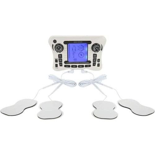 4Mode Ems Electric Massager Display Dual Channel Output TENS Back Body Neck Massage Relief Dual Channel Therapy Machine
