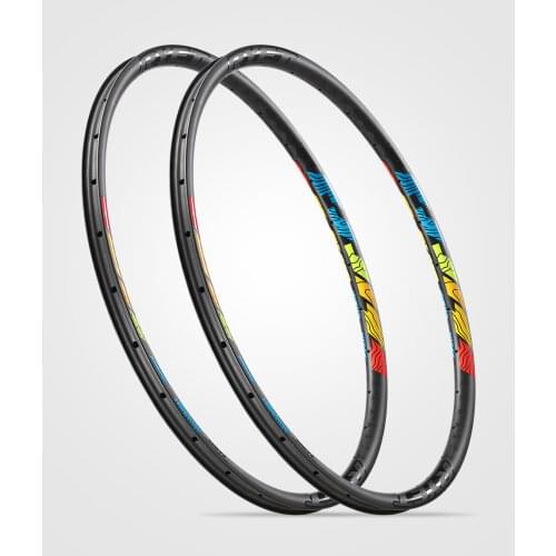 About 380g 18K carbon rims 27.5/29er 30x25mm mtb rim Clincher Tubeless Wheel Bicycle V/disc Brake super light mountain rims