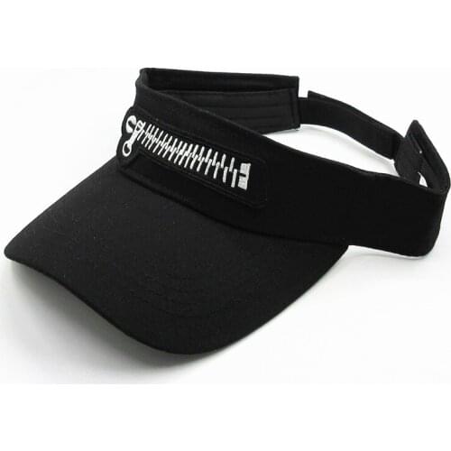 LDSLYJR zipper embroidery Visors Baseball Cap Adjustable Snapback cap for men and women 139