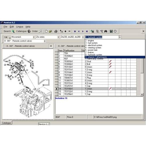 McCormick Newton 6.2 spare parts catalog, parts manual, parts book