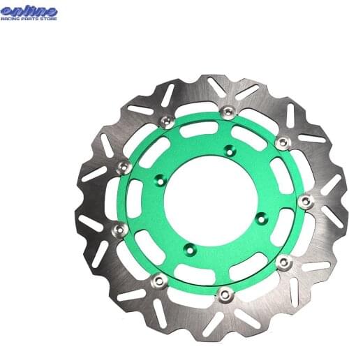 Motorcycle 320MM Front Floating Brake Disc Rotor Adaptor Bracket Brake Disc For KAWASAKI KXF250/450 06-19