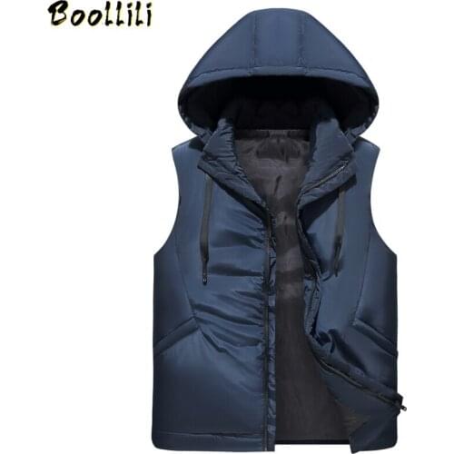 Mens Winter Vest Plus Size 9XL Thickening Warmer Hoodie Unloading Waistcoat Travel Sleeveless Jacket Outwear Casual Windbreaker