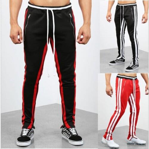 2021 Men Joggers Casual Pants Fitness Man Sportswear Tracksuit Bottoms Skinny Sweatpants Trousers Black Gyms Jogger Track Pants