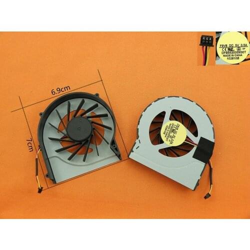 New Laptop Cooling Fan for HP DV7-4000 DV6-4000 DV6-3000 P/N DFB552005M30T(DC5V 0.5A) KSB06105HA KSB0505HA CPU Cooler Radiator