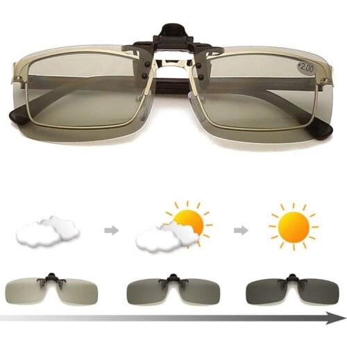 Men Women Clip on Flip up Polarized Lens For Prescription Glasses Square Driving Night Vision Glasses UV Protection Sunglasses