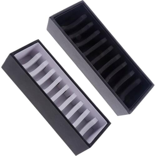 PU Leather 10 Slots Bracelet Cuff Bangle Gift Jewelry Storage Organizer Box