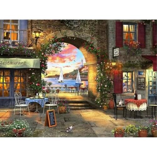 Dpsprue Full Square/Round Drill 5D DIY Diamond Painting Scenery Diamond Embroidery Cross Stitch 3D Decor Gift HG22