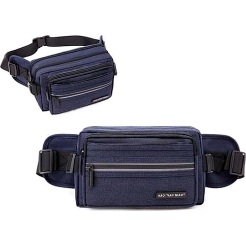 New Oxford Waist Packs Men Messenger Bags Portable Wearable Phone Purse Casual Male Travel Bag Belt Wallet