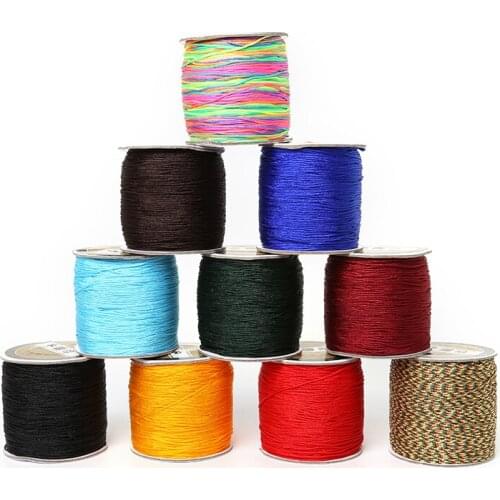 Jewelry cord 2mm 60m Nylon Thread Chinese Knot Macrame Cord Bracelet Braided String DIY Tassels Beading String Jewelry findings