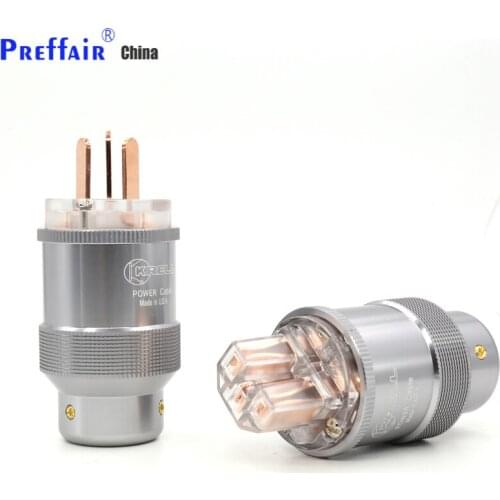 Pure Copper AU Power Plug HIFI Power Cord Cable Plug IEC Plug