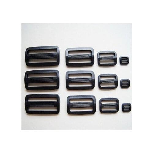 25mm (1 inch), Plastic Belt Buckle Moveable Bar Slide, Strap Adjuster Slider 100Pcs/lot Bag Plastic Buckle