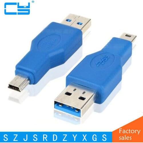 Standard USB3.0 Male to Mini 10pin Male connecter Adapter for computer mobile HDD