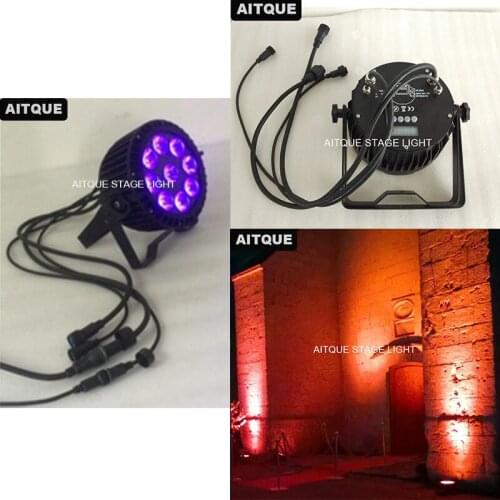 30lot Led architectural lighting 9x18w led rgbwa uv waterproof led par can 6 in 1 led par outdoor floor light