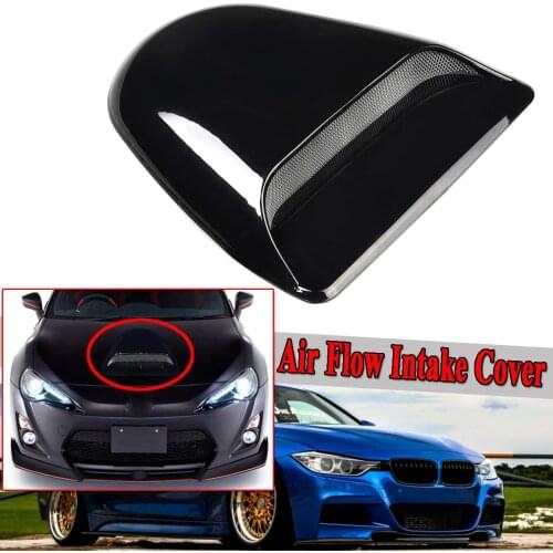 Universal Roof Car Auto Decorative Hood Scoop Air Flow Intake Hoods Scoop Vent Bonnet Cover For Flat Car Hood Only
