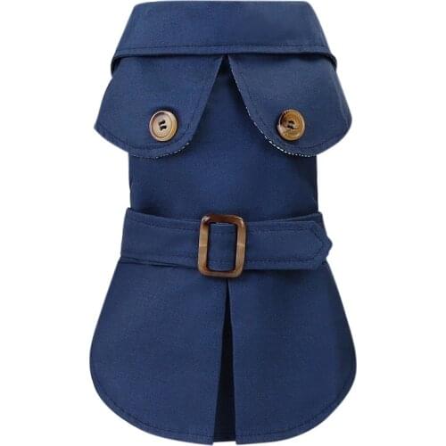 Dog Windbreaker Cloak Coat Pet Cat Dog Winter Windbreaker Button Design Soft Durable WInter Pet Clothes