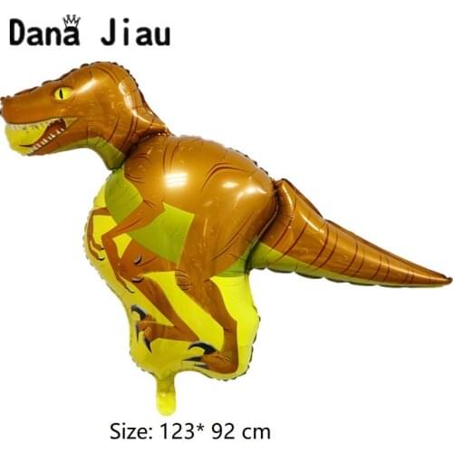Velociraptor big dinosaur Foil Balloons Birthday party decoration Inflatable air Balloon Kids Toy animal zoo theme air ball