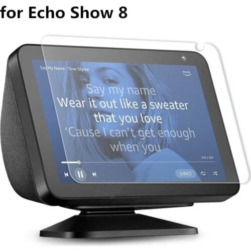 1PCS Scratch Resistance Screen Protector For Amazon Echo Show 8 Strong Adhesive HD Tempered Glass Film Protective glass film