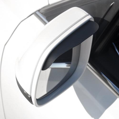 1 Pair Car Rearview Mirror Rain Eyebrow Auto Car Rear View Side Rain Shield Snow Guard Sun Visor Shade Protector