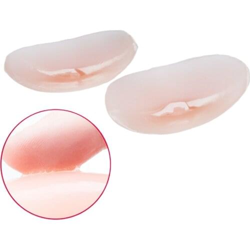 1 Pair Shoulder Pads Invisible Soft Silicone Shoulder Push-up Pads Adhesive Enhancer Pad S/L