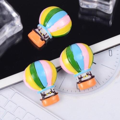 10pcs/lot Flat back Kawaii Resin Colorful balloons cabochons for phone DIY 23*29mm