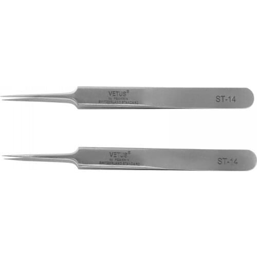 10pcs/Lot Vetus Eyelash Tweezers for 3D/6D Volume Eyelash Extension Blooming Tweezers ST Series