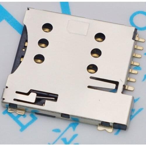 100Pcs/Lot 7Pin Micro Sim Mobile Phone Holder 1.35 Bomb Self Band Switch