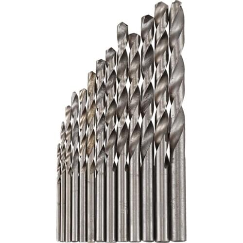 13 in 1 Straight Shank 1mm to 6.5mm Twist Drill Bits Set