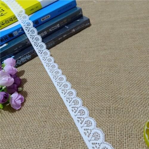 2.5cm S2694 white spandex elastic lace sewing underwear skirt hem