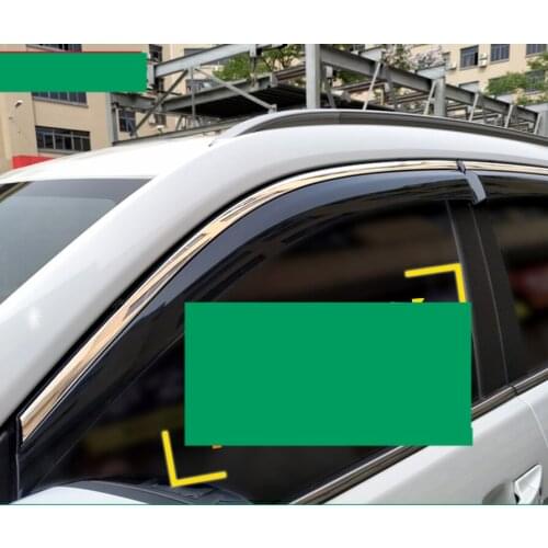 Acrylic car window rain shield for toyota verso 2010 2011 2012 2013 2014 2015 2016 2017 2018 sportvan