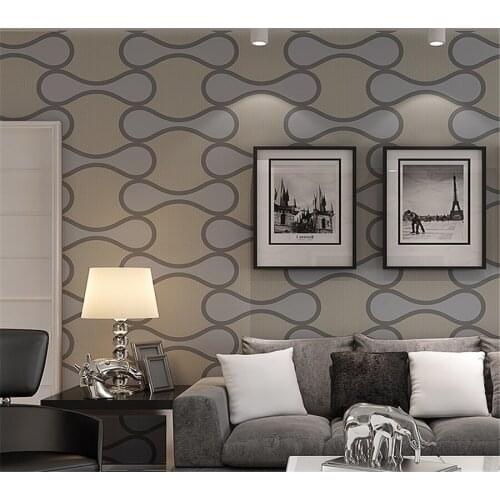 Beibehang Modern European 3D Stereo Texture Thick Wallpaper Bedroom Living Room Hotel Internet Coffee Striped 3d Wallpaper roll