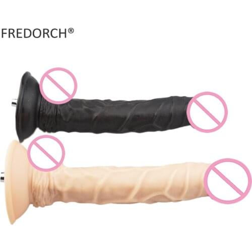 24cm 9.4in Black Long Dildo Love Machine Premium Sex Machine for Attachment Deep Inside Penetration Dildo Realistic Soft Toys