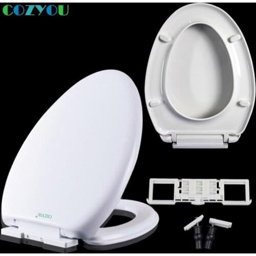 COZYOU PP toilet seat V shape Slow Close above Installed Quick Release Length 445mm - 470mm Width 355mm - 365mm GBP17261PV