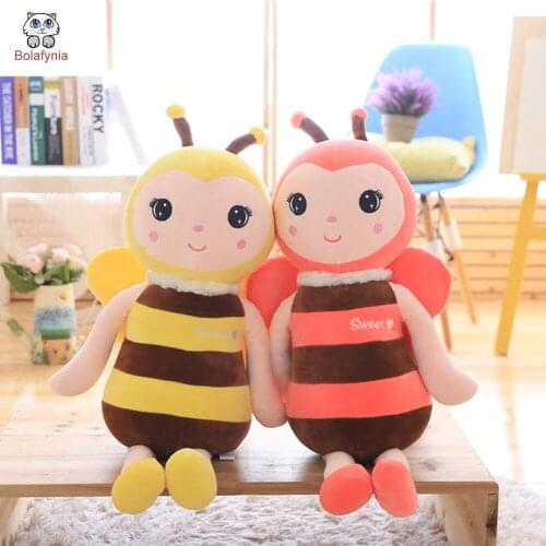 BOLAFYNIA Children plush stuffed toy bee Creative insects for baby kids Christmas birthday plush toy gift
