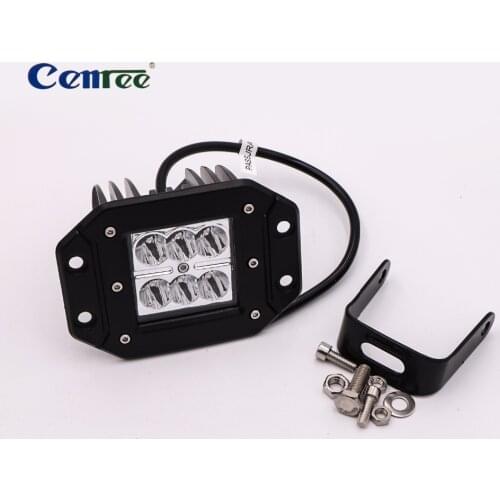 CENREE 18w Flush Mount Led Car Work Light Fog Lamp Headlamps for Jeep Truck Tacoma Bumper