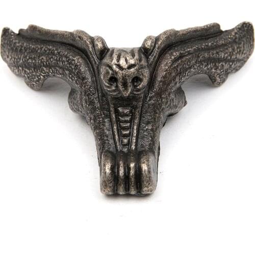 Hakkin 12pcs/set Fittings Furniture Vintage Drawer Wood Box Owl Pattern Corner Protector Decorative Feet Leg Decorative corners