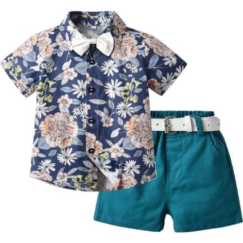 Baby Boys Summer Clothing Suit Gentleman Boy Birthday Wedding 1-7 Years Gentlemen Fashion Boy Infant Clothes Cartoon Boy Clothes