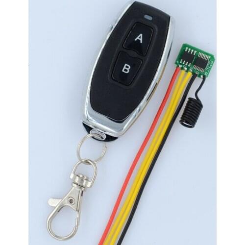 433MHZ Mini Receiver 2CH Mos Remote Switch Momentary Small Low Consumption Wireless Switch 3v 3.3v 3.6v 3.7v 4.2v 5v