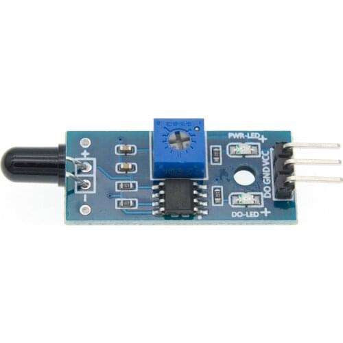 100pcs IR flame Sensor Module Detector Smartsense For Temperature Detecting Suitable Free Shipping Wholesale