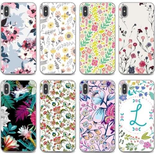 Spring-Floral-flowers-pattern Soft TPU Case For Huawei Mate 20 30 40 7 8 9 10 Lite Pro P Smart 2018 2019 Plus G7 G8