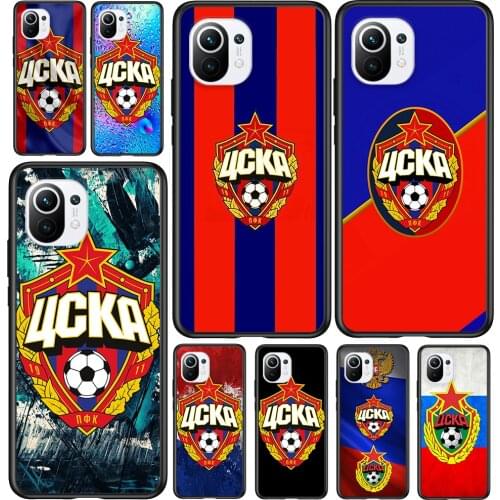 Soft TPU PFC CSKA Moscow Football Team For Xiaomi Mi 11i 11 10T 10 9T 9 A3 8 Lite CC9 SE Note10 Lite Ultra Pro Phone Case