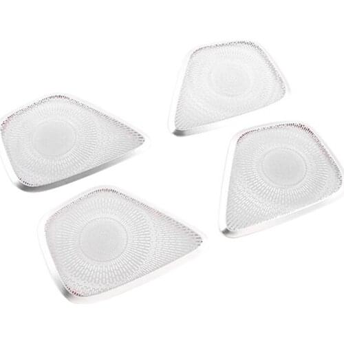 NEW-4Pcs Car Aluminum Door Audio Speaker Tweeters Cover Trim for Mercedes Benz GLA Class H247 2020-2021