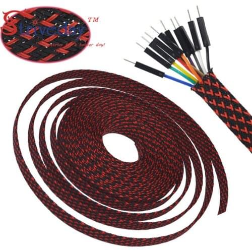 30meters/lot 100ft 4mm PET Expandable Braid Sleeving Flexo wire Cable Sleeve