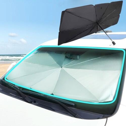 Car Sun Shade Protector Parasol Front Window Sunshade Covers Pad Umbrella Heat Insulation Cloth Interior Windshield Protection