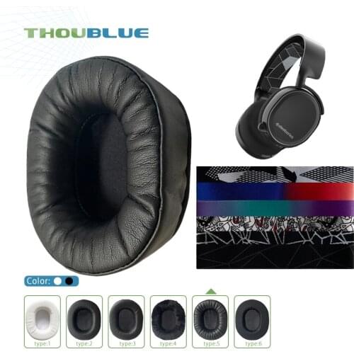 THOUBLUE Replacement Ear Pad For SteelSeries Arctis 3 5 Earphone Memory Foam Cover Earpads Headphone