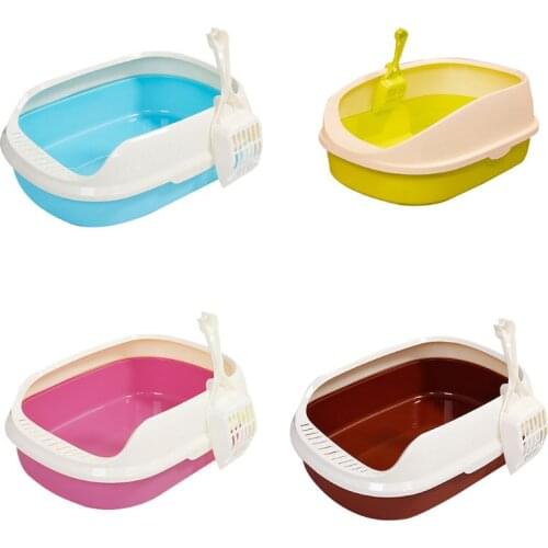 Pet Dog Toilet Cat Litter Box Cat Dog Tray Teddy Anti-Splash Toilette with cat litter shovel Puppy Cat Indoor Home Sandbox