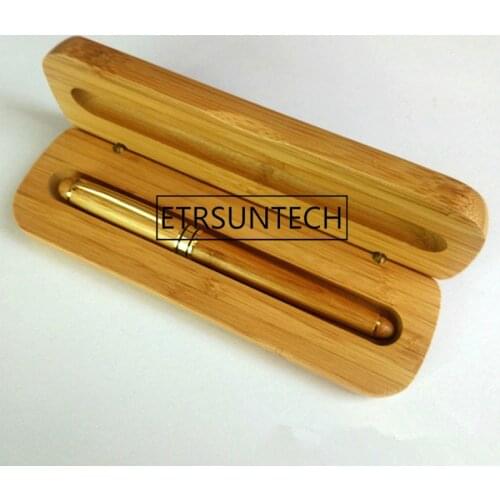 20pcs/lot Vintage elegant bamboo box business gift pen case for Christmas gift New Year Wedding gift