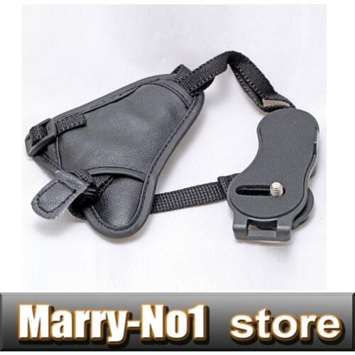 High Quality! Brand new! Never used! Camera Black Leather Soft Wrist Strap/Hand Grip for 350d 450d 650d d90 d3100 d5100 SLR/DSLR