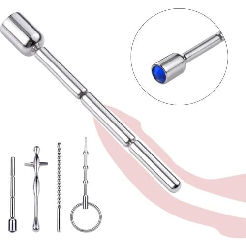 Urethral Dilatation Penis Stimulate Matel Horse Eye Stick Anal Plug Butt Plug Adult Sex Toys For Men Gay Couples Anal Beads Plug