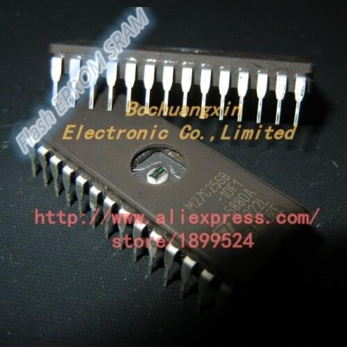 Free shipping M27C256B-10F1 DIP28 ST 256 Kbit (32Kb x 8) UV EPROM and OTP EPROM New Original