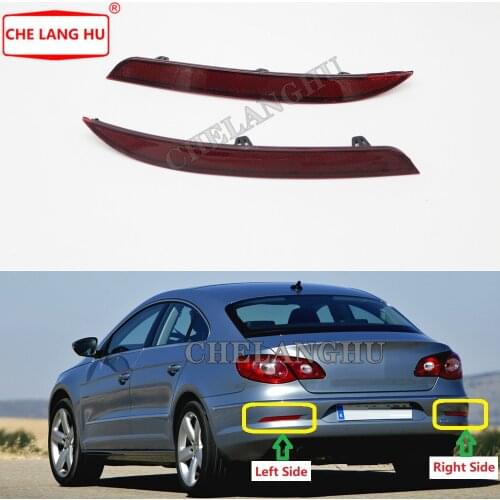 For VW Passat CC 2008 2009 2010 2011 2012 Car-styling Red Rear Bumper Reflector Tail Light Bars Brake Parking Warning